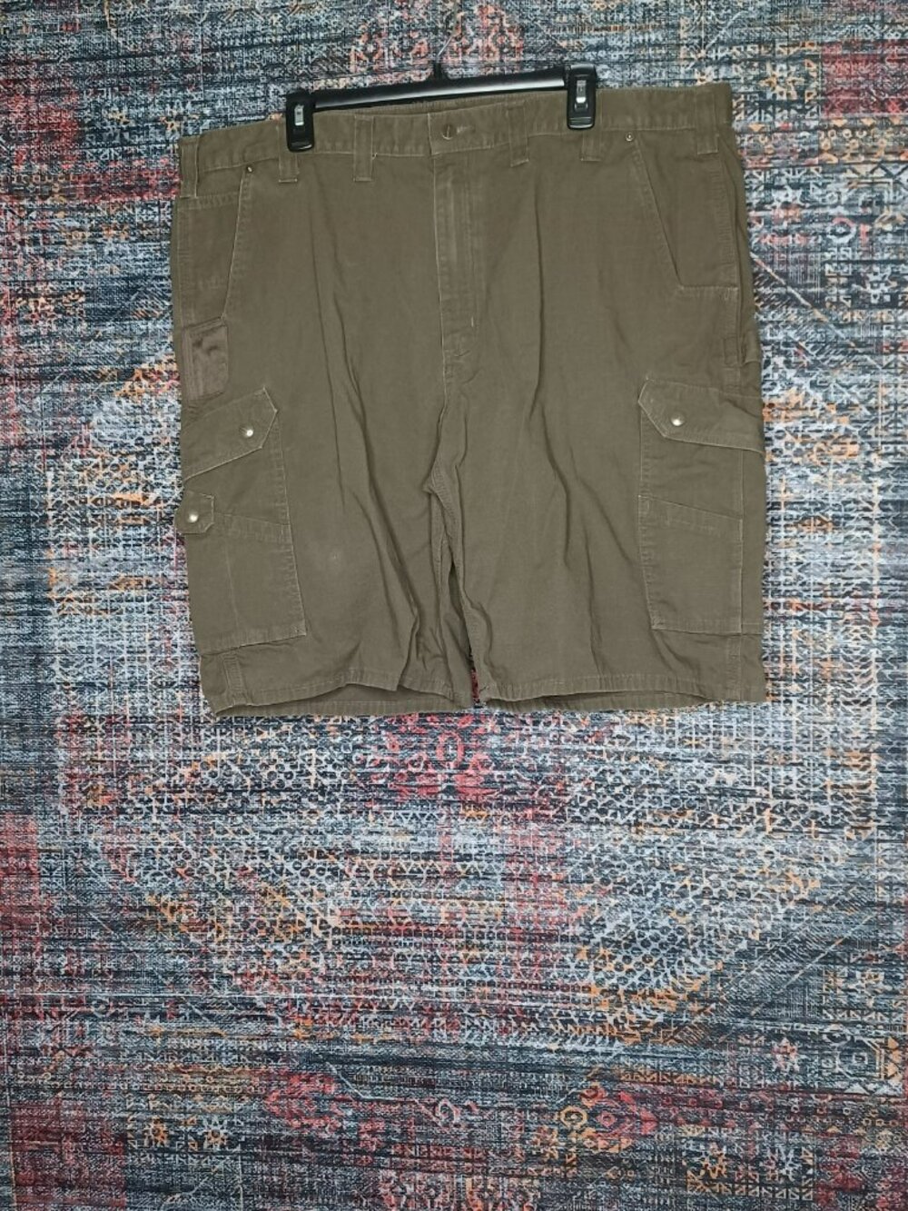 Carhartt mens solid brown ripstop relaxed cargo work shorts 44 b357 dfe EUC